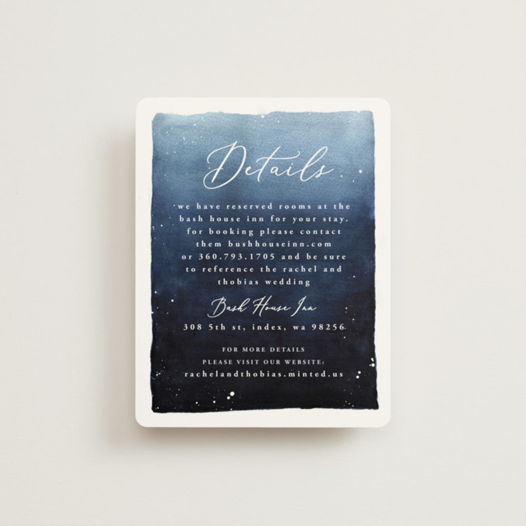 "Let it Snow" - Direction Cards in Celestial by Anastasia Makarova - Front