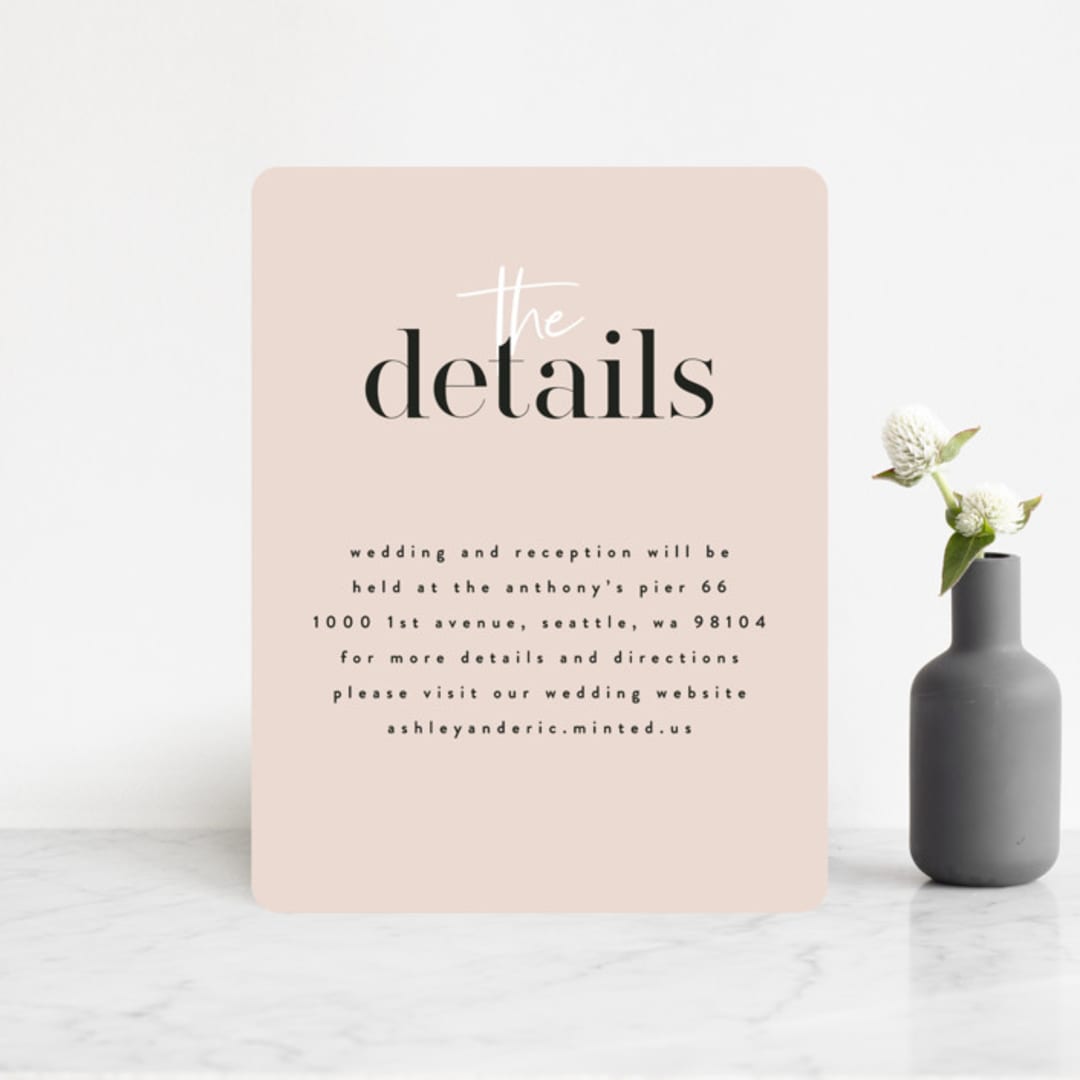 "Loved" - Direction Cards in Champagne by Angela Garrick - Front