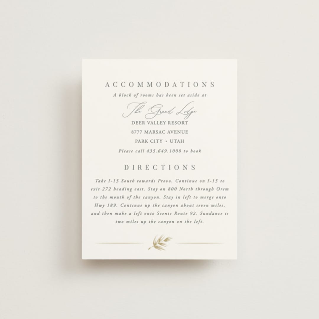 "Lakefront" - Direction Cards in Natural by Robert and Stella - Front