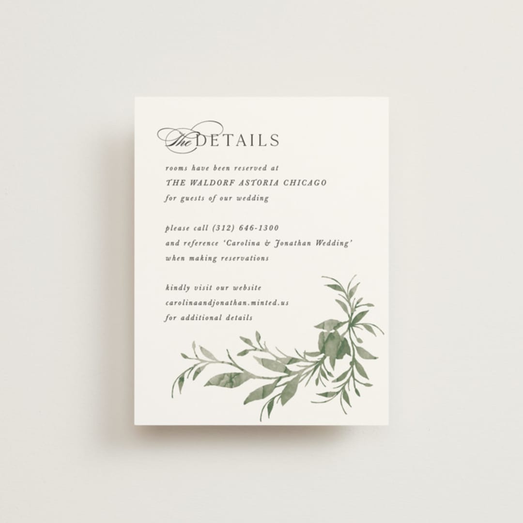 "Carolina" - Direction Cards in Meadow by Melanie Kosuge - Front