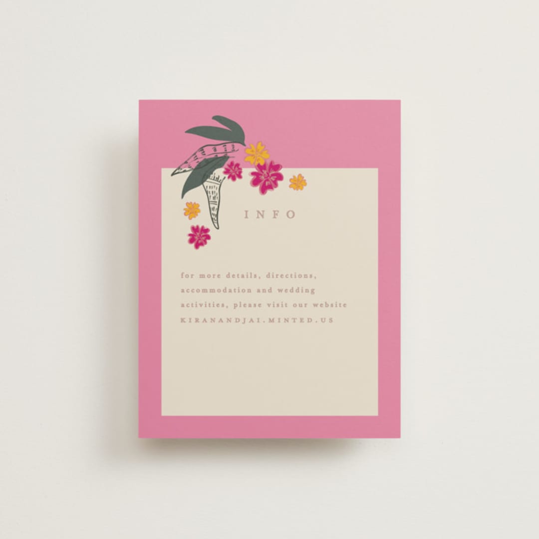 "Phool Bahar" - Direction Cards in Patta by Creo Study - Front