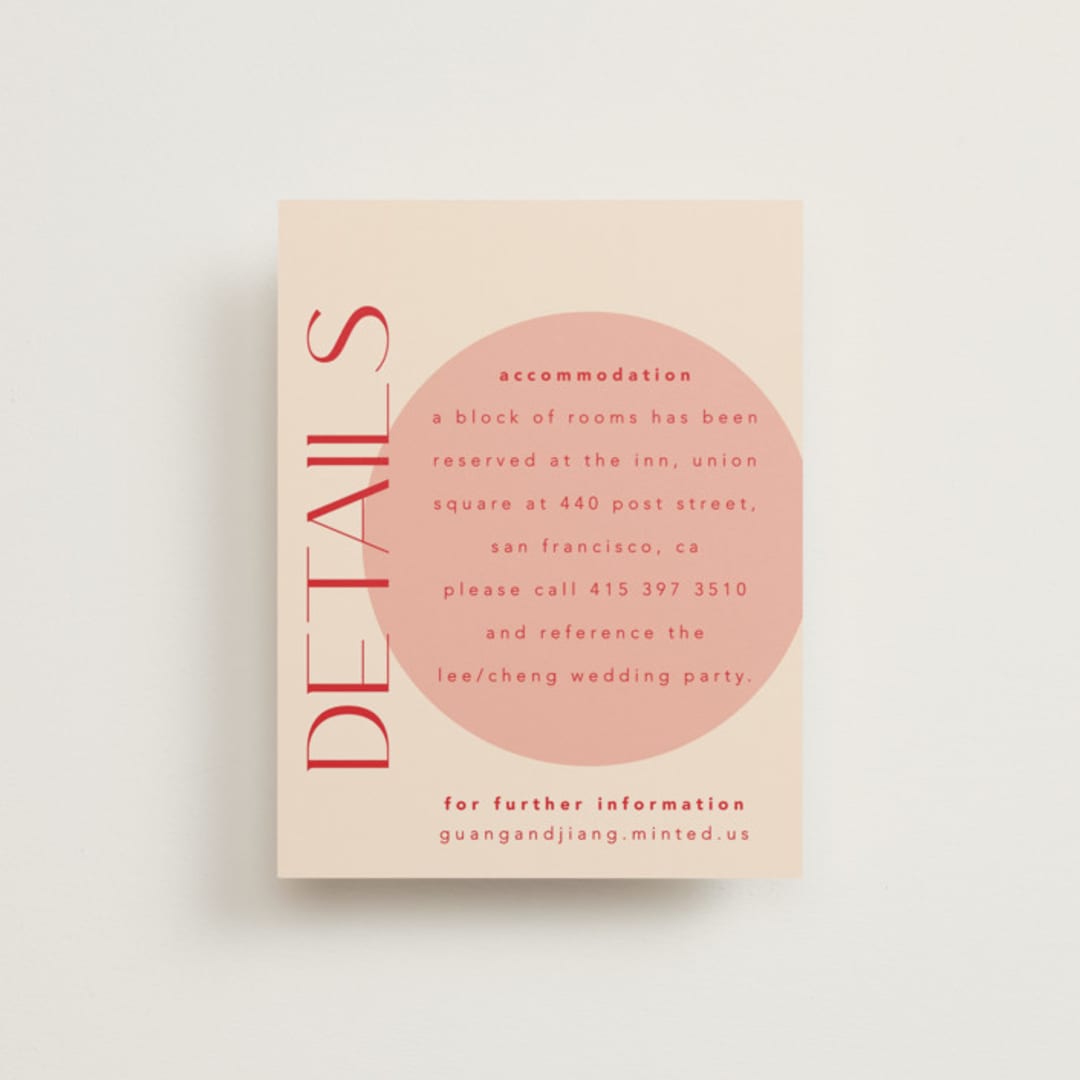 "Unity" - Direction Cards in Blossom by Hudson meet Rose - Front