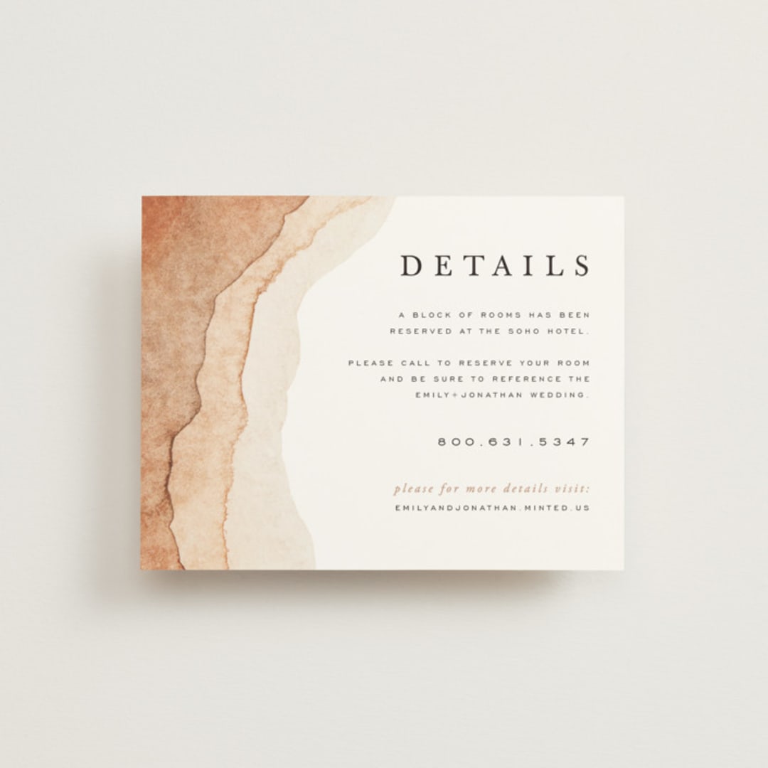 "Watercolor dune" - Direction Cards in Desert by Yuliya Evseeva - Front