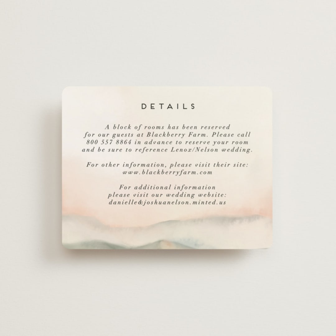 "Every Single Dawn With You" - Direction Cards in Forest by Petra Kern - Front