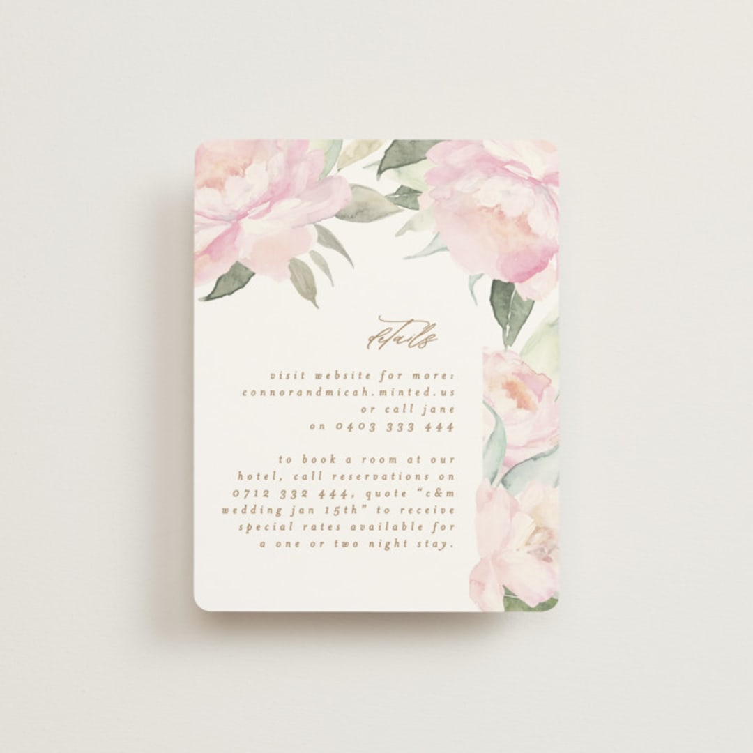 "beautiful peonies" - Direction Cards in Spring by Phrosné Barwood - Front