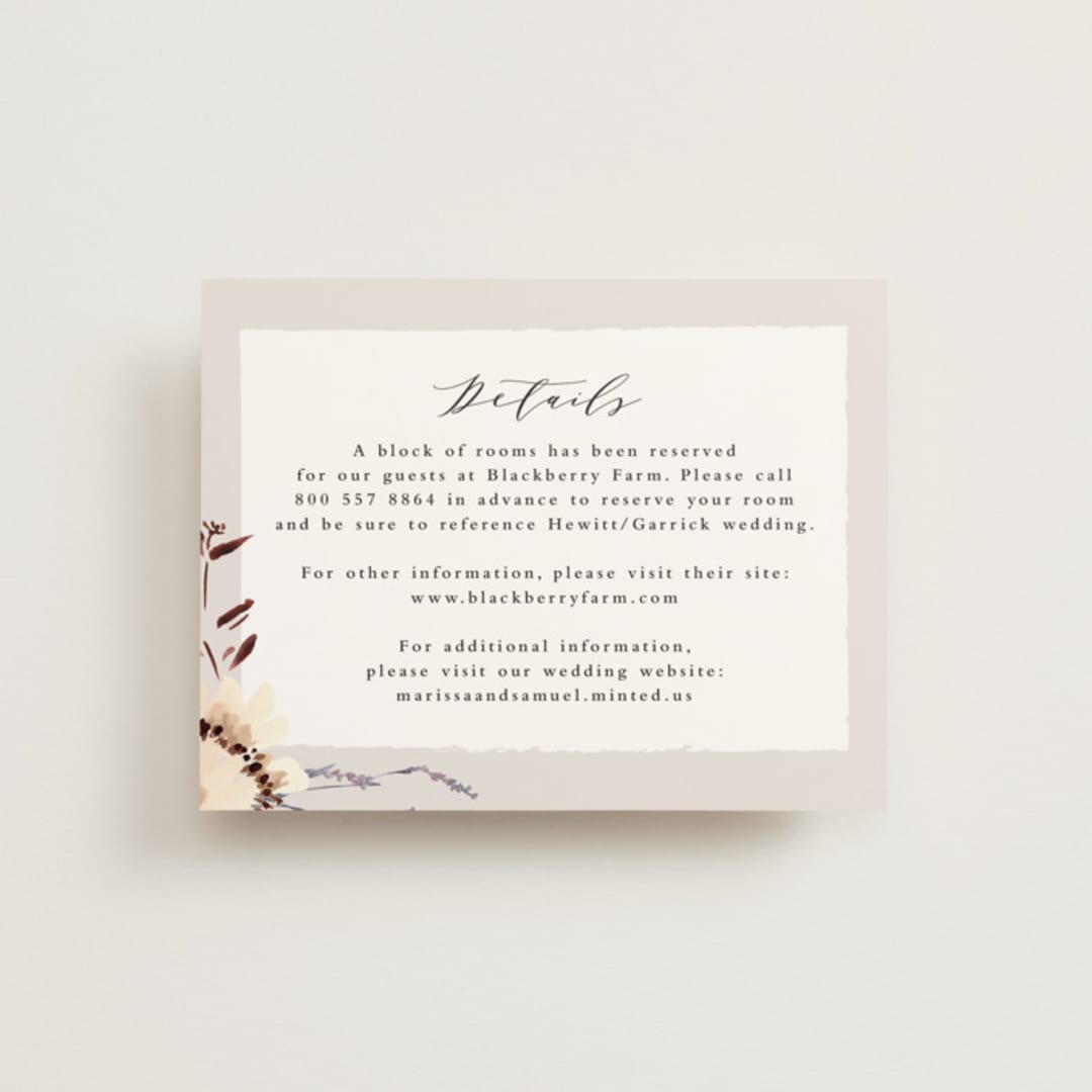 "Sonnet" - Direction Cards in Almond by Petra Kern - Front