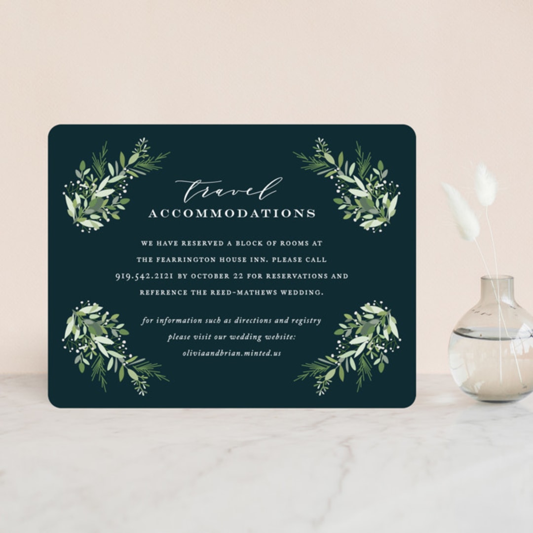 "Fresh Greenery" - Direction Cards in Mystic Forest by Jennifer Postorino - Front