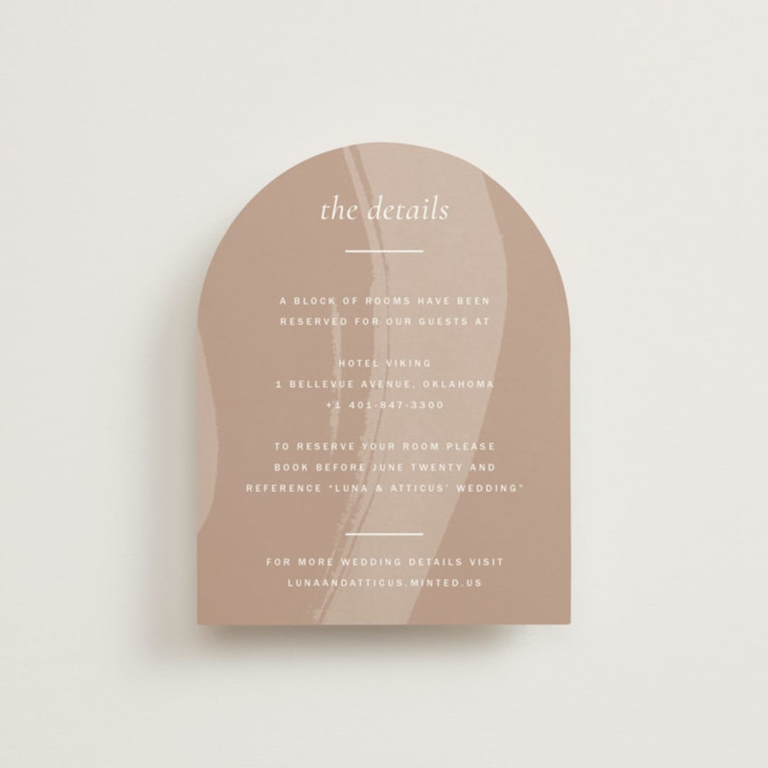 "Luna" - Direction Cards in Latte by Blustery August - Front