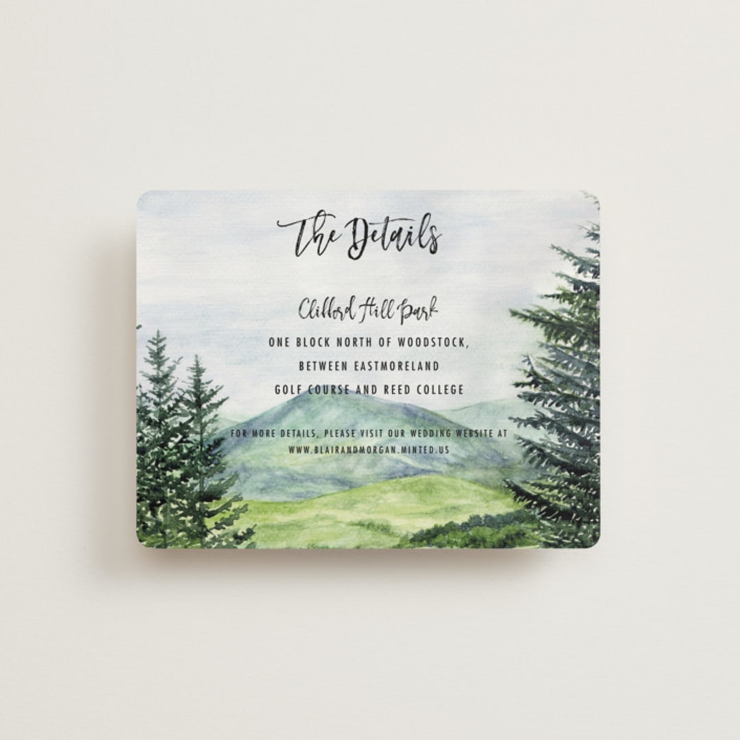 "Into the Woods" - Direction Cards in Forest by Elly - Front