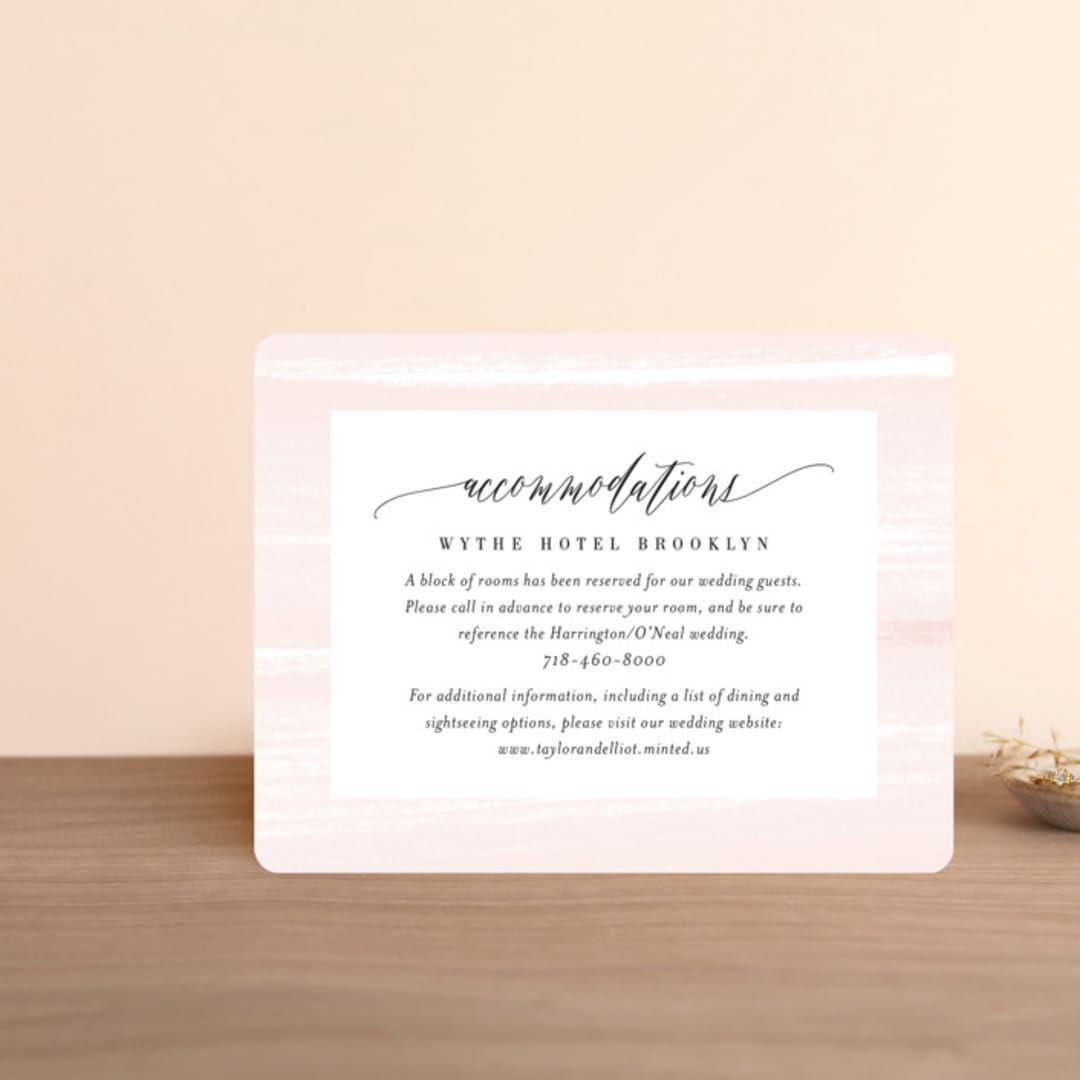 "Effervescent" - Direction Cards in Blush by Kristie Kern - Front