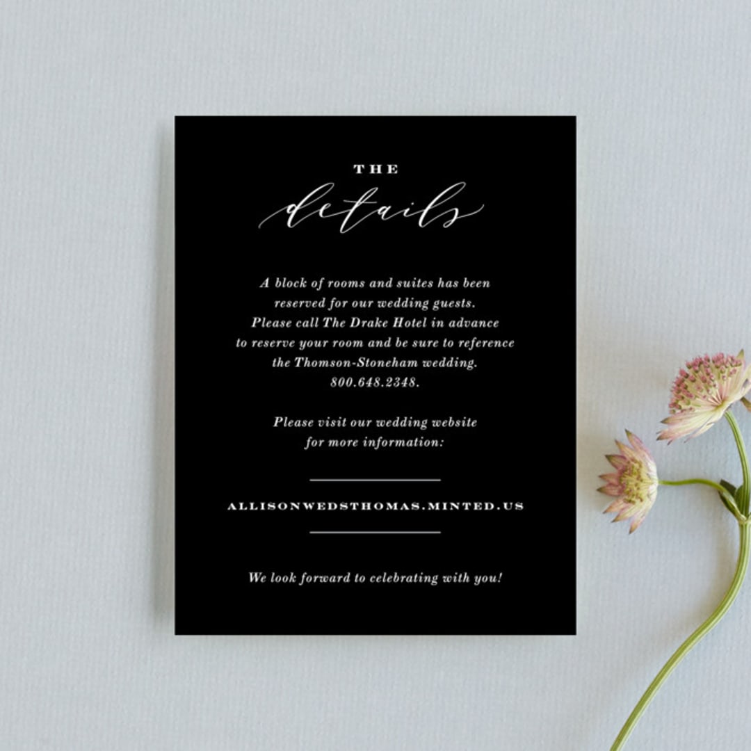 "Perspective" - Direction Cards in Noir by Kimberly FitzSimons - Front