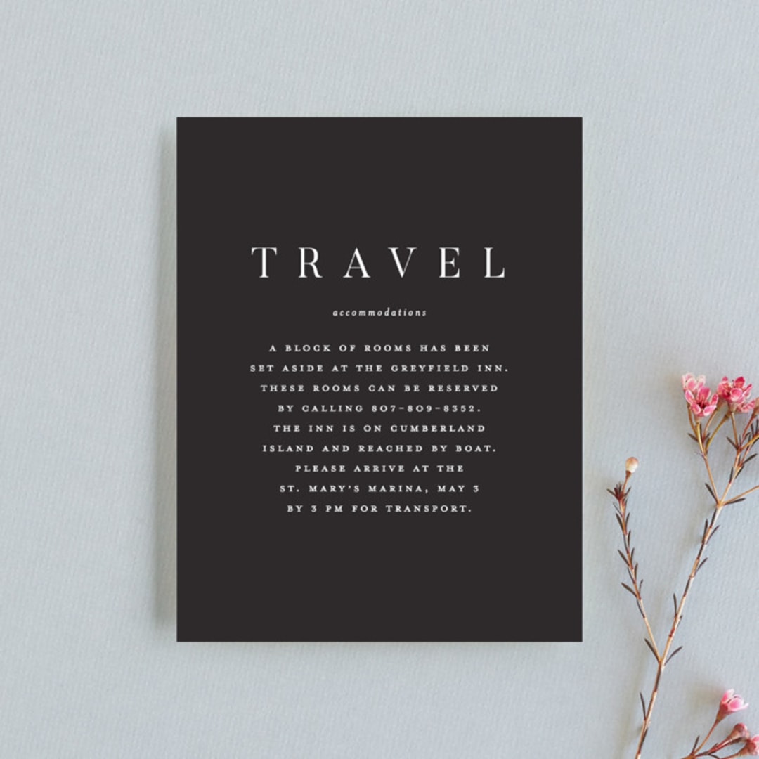 "Botanic" - Direction Cards in Midnight by kelli hall - Front