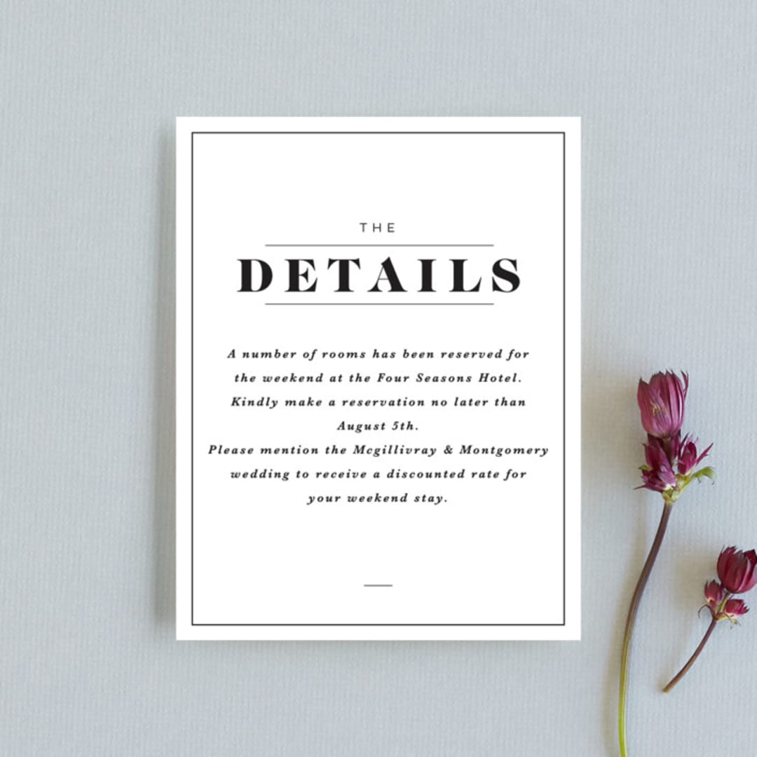 "Prelude" - Direction Cards in Vanilla by Nazia Hyder - Front