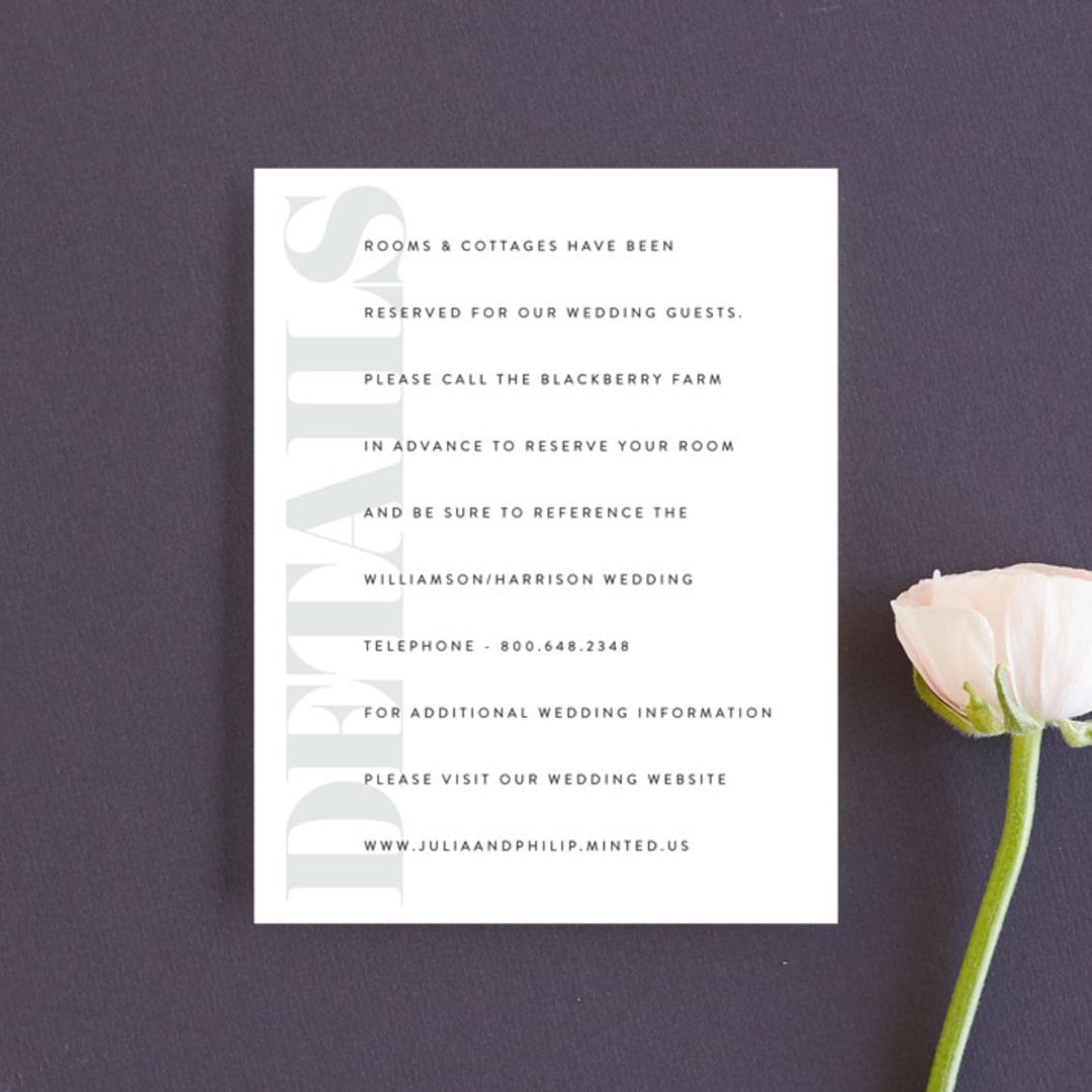 "His and Hers" - Direction Cards in Dusk by Erin Deegan - Front