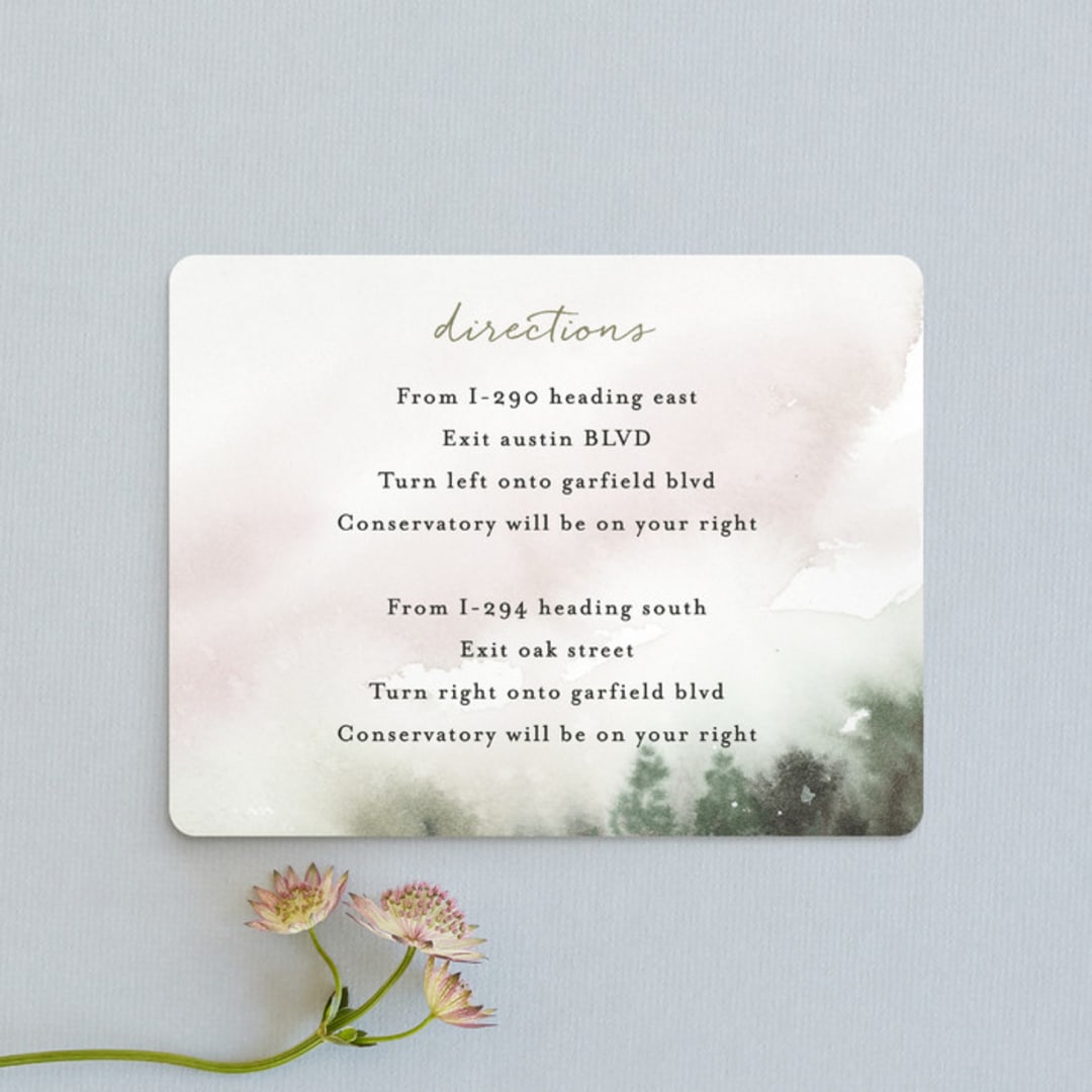 "Sweet Setting" - Direction Cards in Carnation by Lindsay Megahed - Front