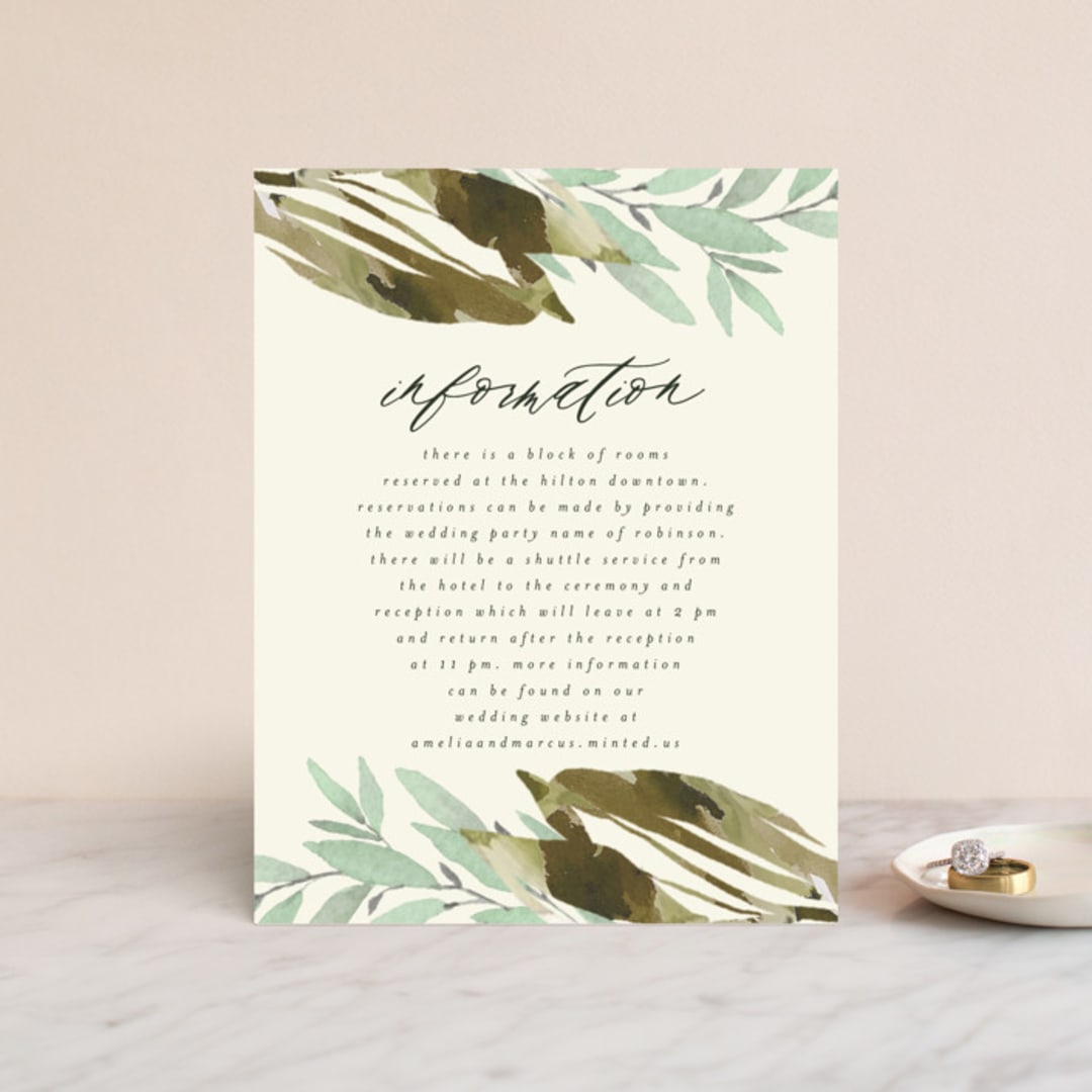 "Gardens Edge" - Direction Cards in Garden by Grace Kreinbrink - Front