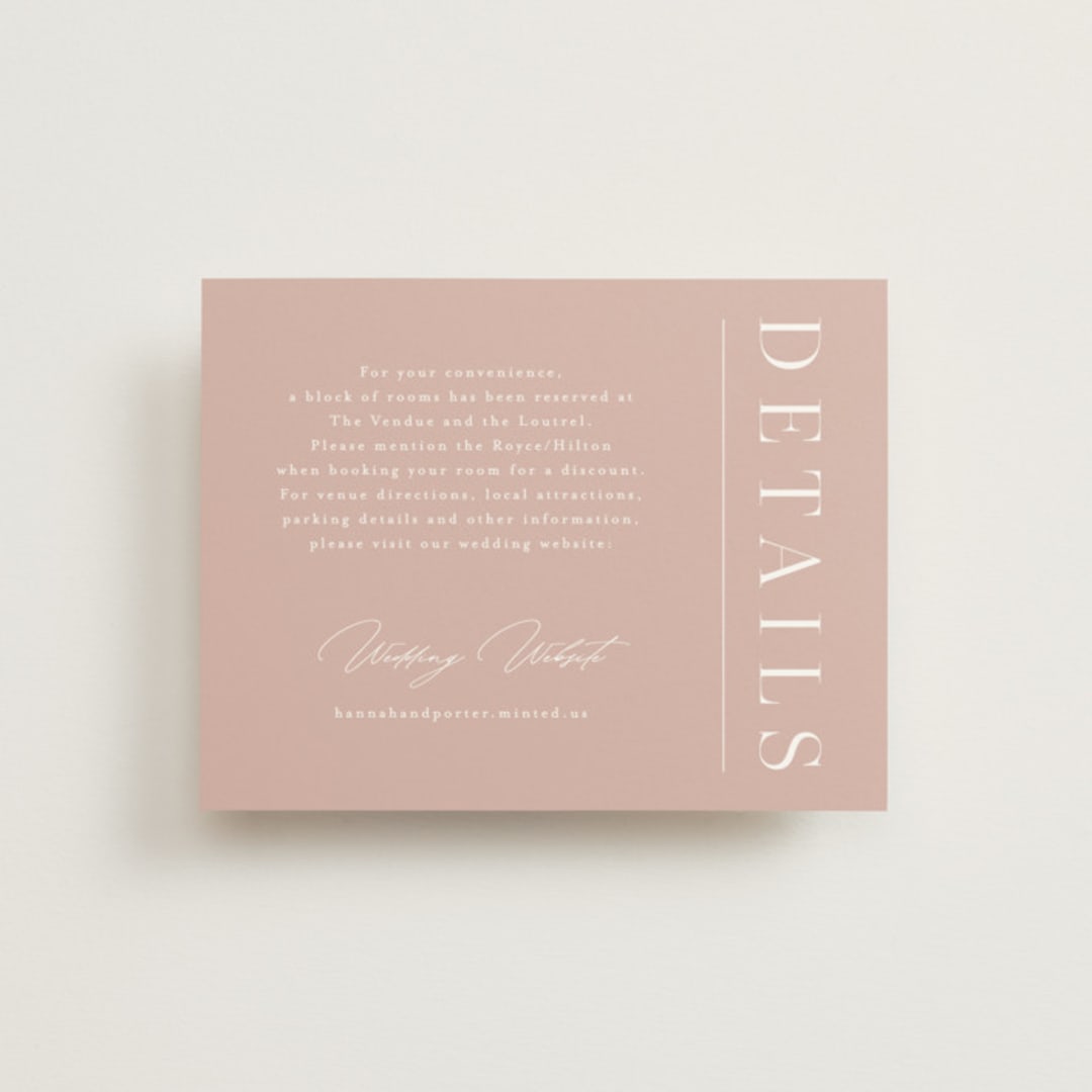 "Mystique" - Direction Cards in Linen by Ashley Rosenbaum - Front