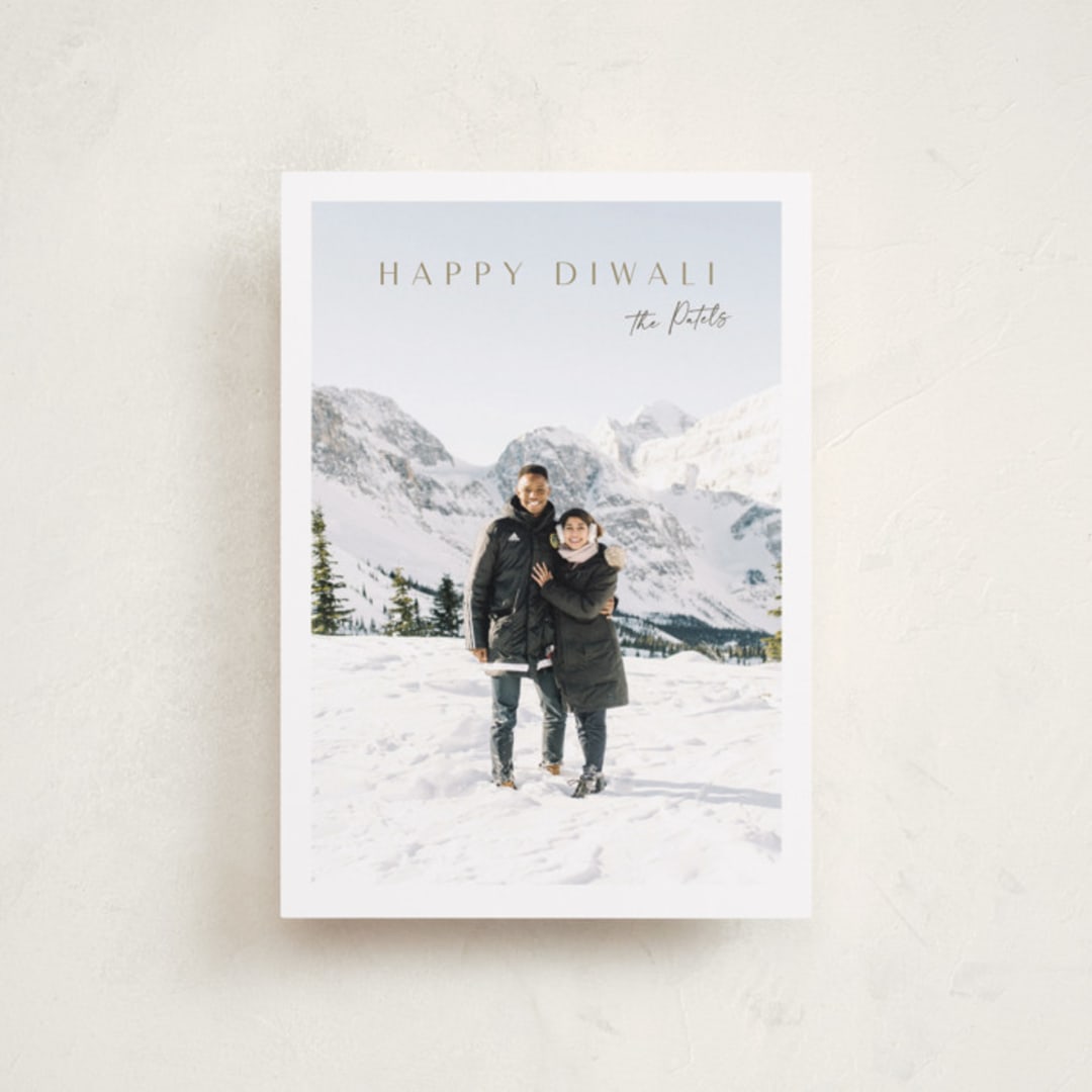 "Modern Elegance" - Diwali Cards in Clay by Nicole Walsh - Front