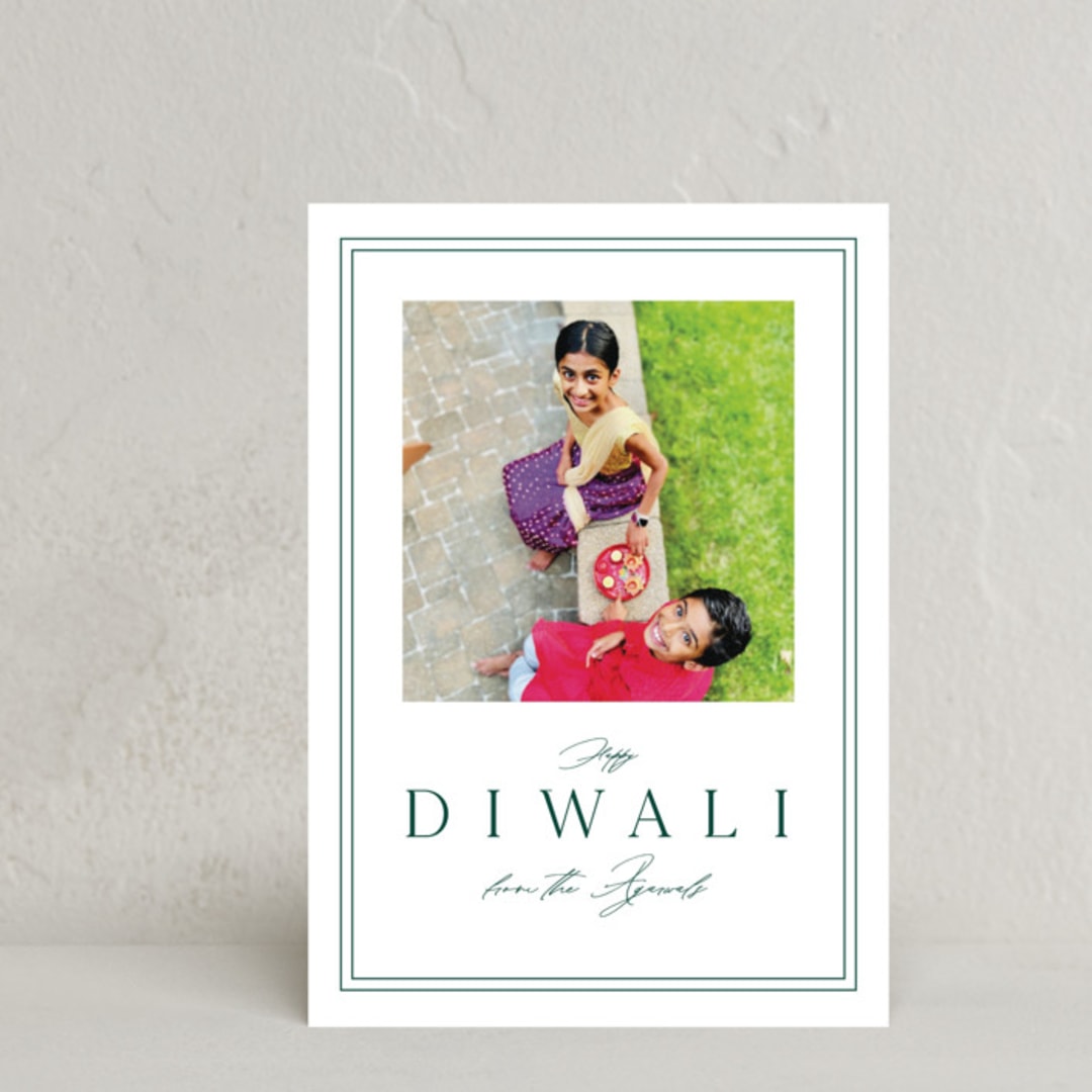 "Simple grace" - Diwali Cards in Pine by Stacey Meacham - Front