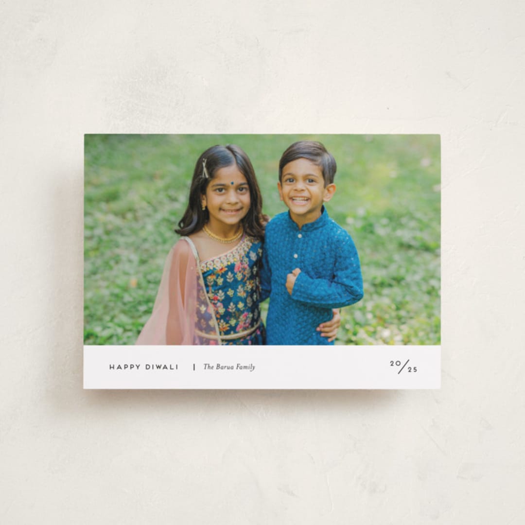 "Minute" - Diwali Cards in Onyx by Genna Blackburn - Front