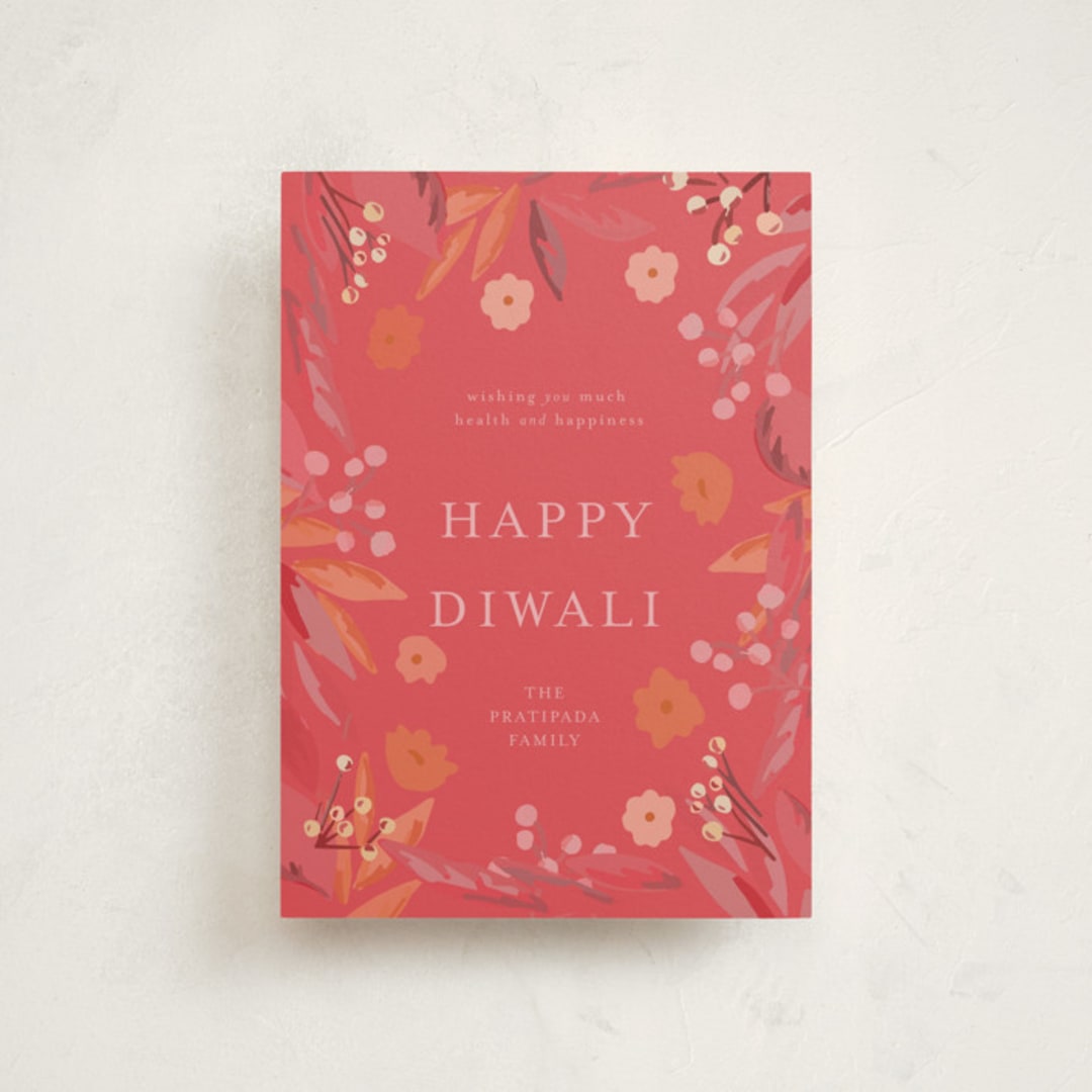 "diwali happiness" - Diwali Cards in Melon by frances mathys - Front