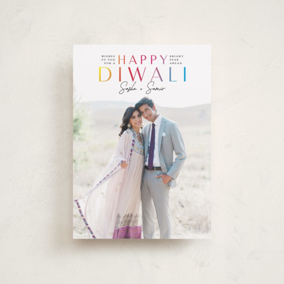 "Diwali" - Diwali Cards in Ebony by Nicole Senecal - Front