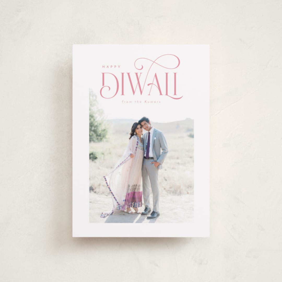 "Charming Diwali" - Diwali Cards in Candy by Orasie - Front