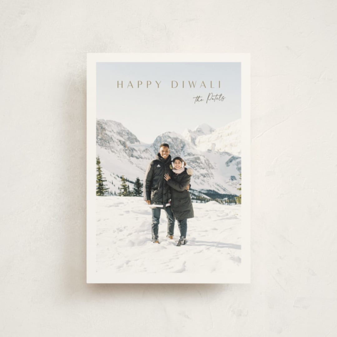 "Modern Elegance" - Diwali Cards in Clay by Nicole Walsh - Front