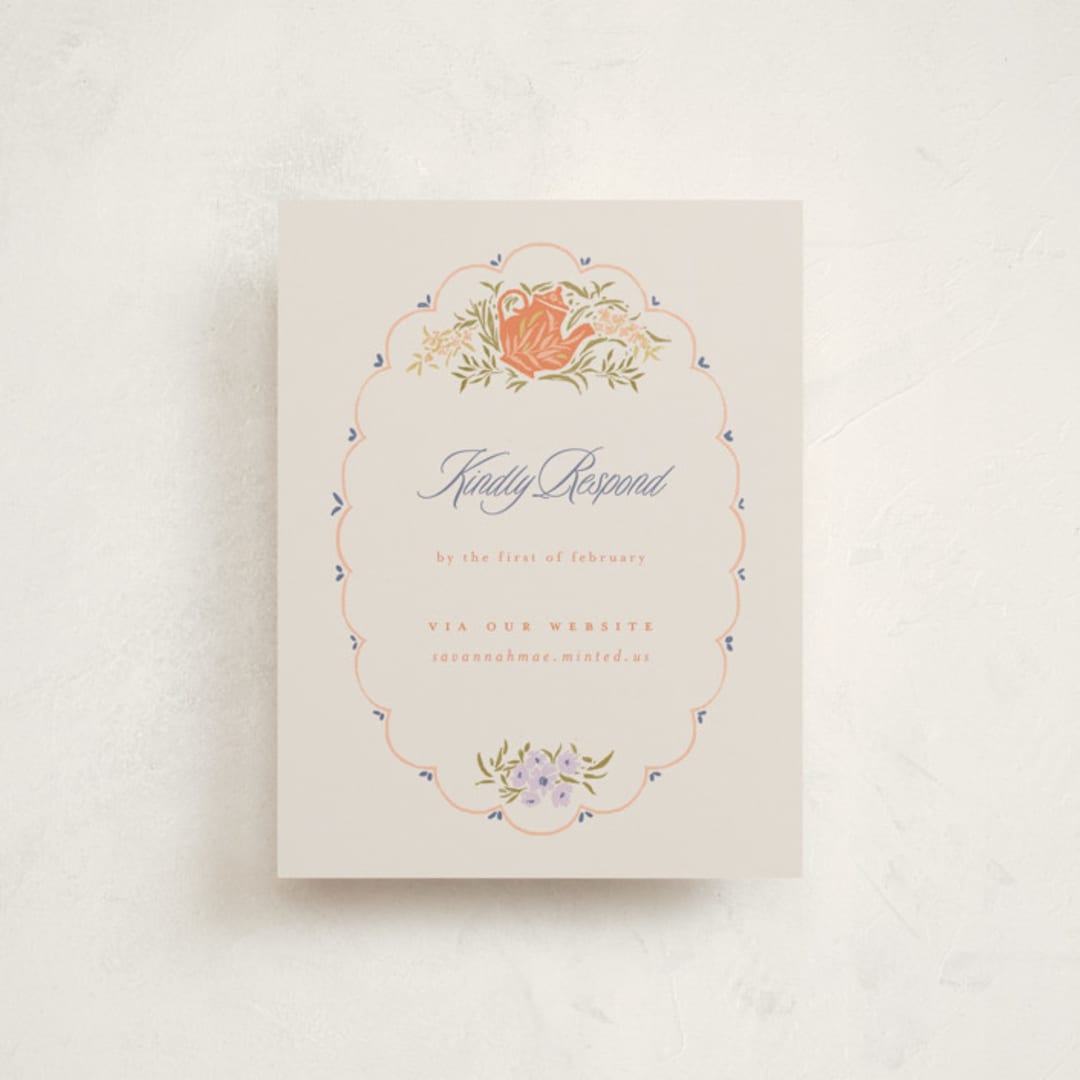 "fairy garden" - Debutante Party Enclosure Cards in Clementine by Vera Lim - Front