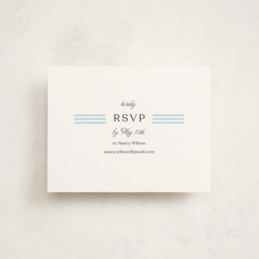 "The Grand Entrance" - Debutante Party Enclosure Cards in Brunerra by Casey Miller - Front