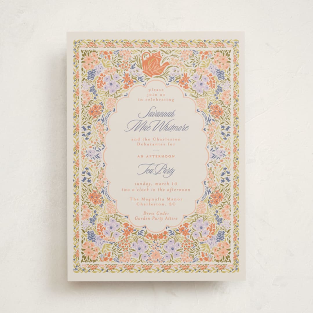 "fairy garden" - Debutante Party Invitations in Clementine by Vera Lim - Front