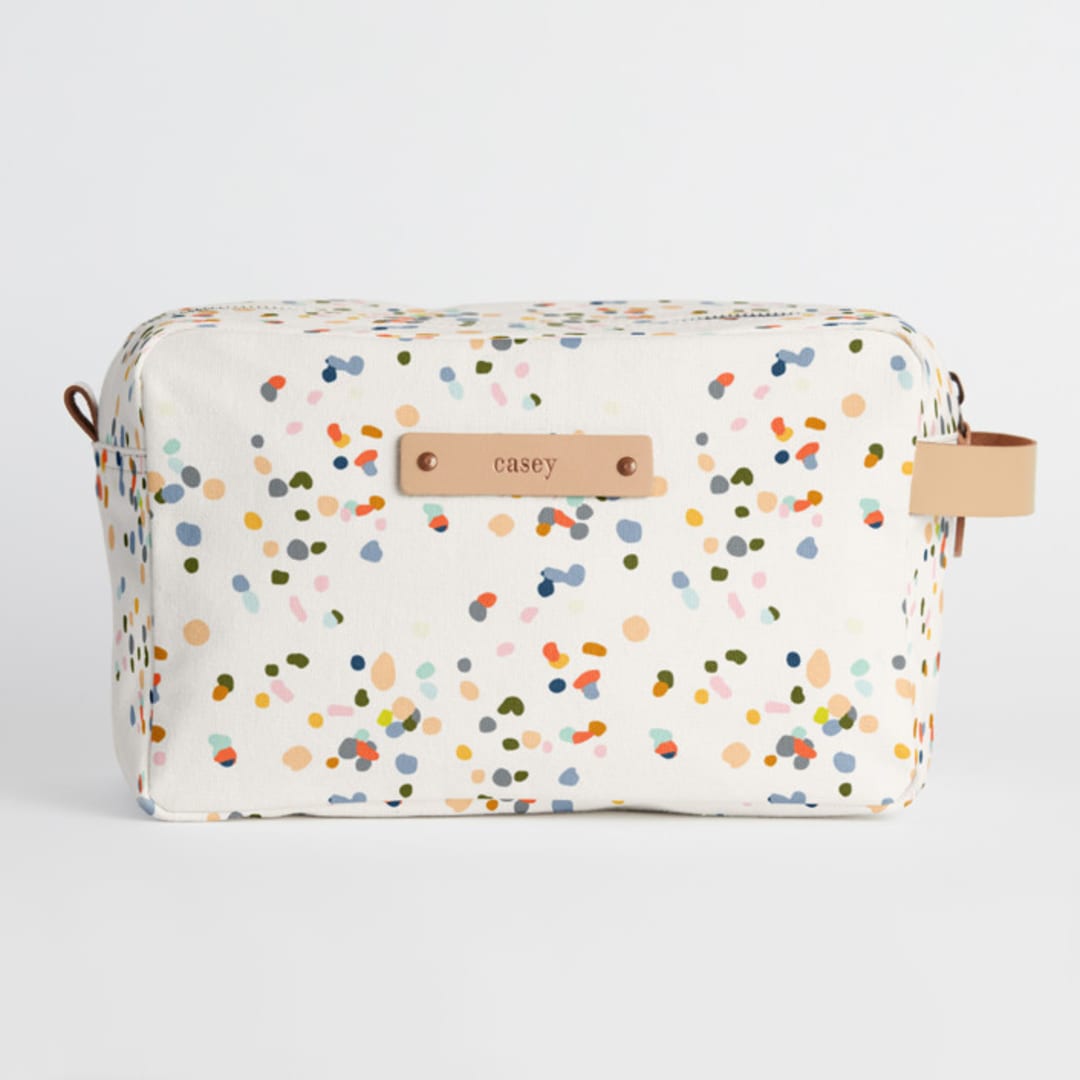 "Pretty Pepper" - Dopp Kit in Confetti by Stephanie C Martinez - Dopp Kit