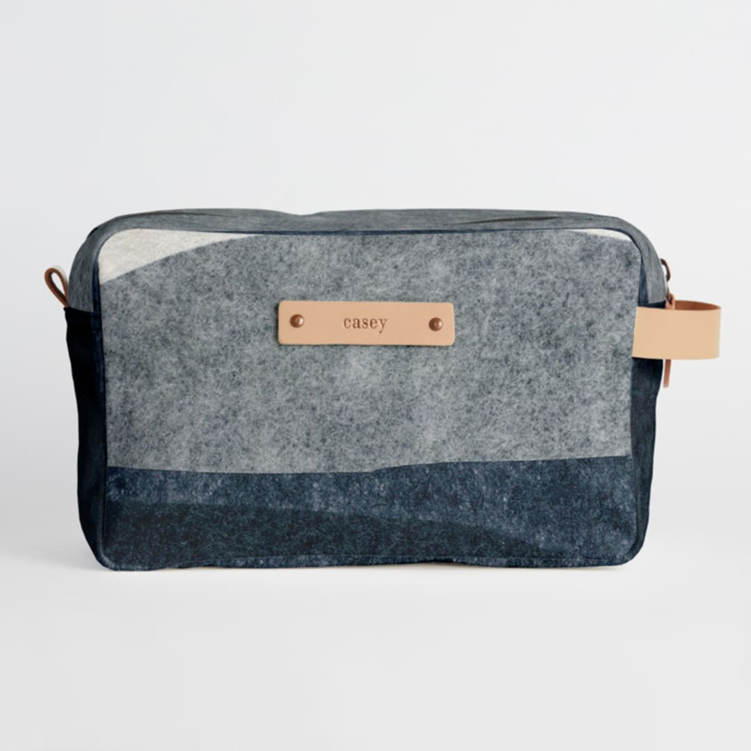 "tissue overlay" - Dopp Kit in MIdnight by Carrie Moradi - Dopp Kit