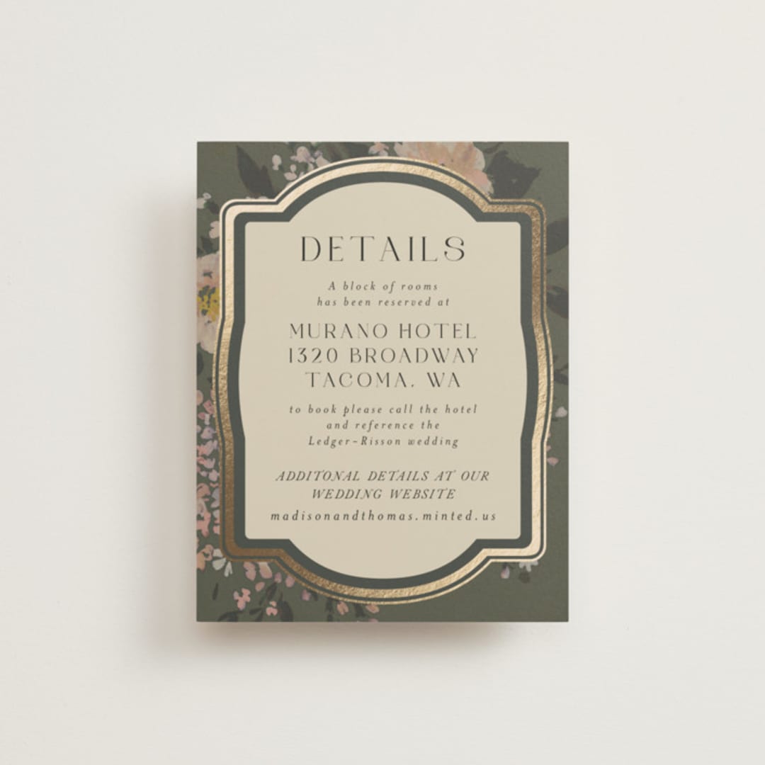 "Madison" - Direction Cards in Thyme by Itsy Belle Studio - Front