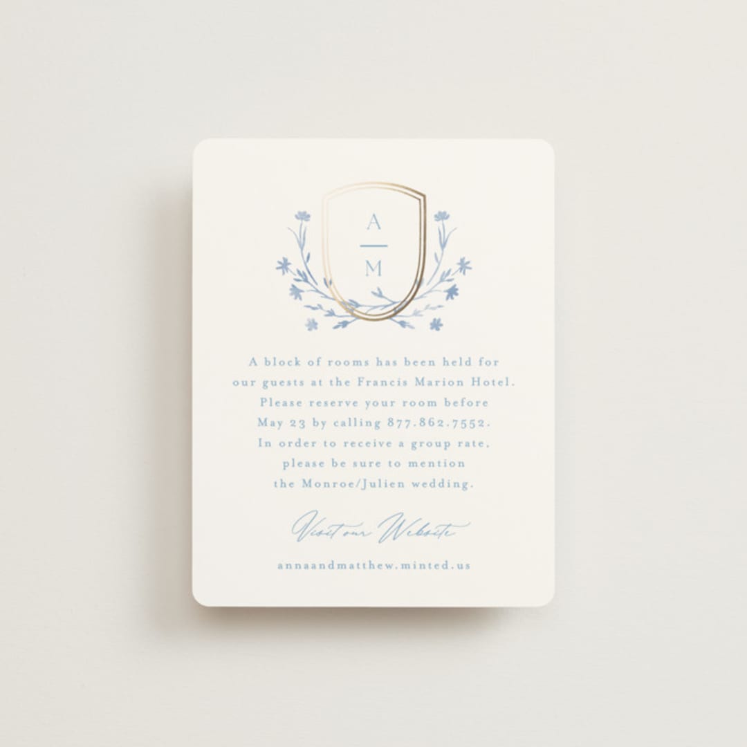 "storybook garden" - Direction Cards in Bluebell by Kristie Kern - Front