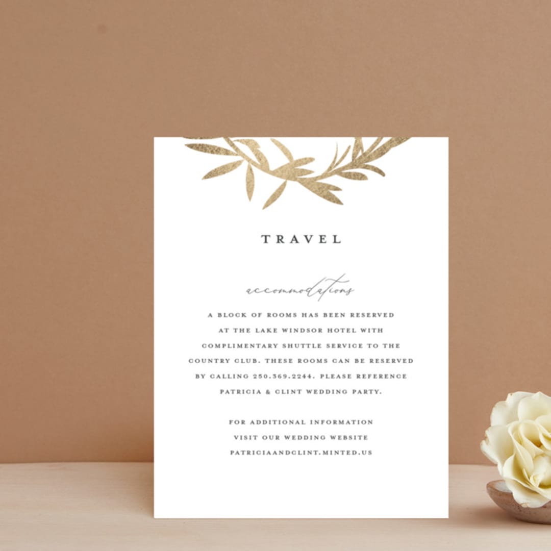 "laurel monogram" - Direction Cards in Cotton by Stacey Meacham - Front