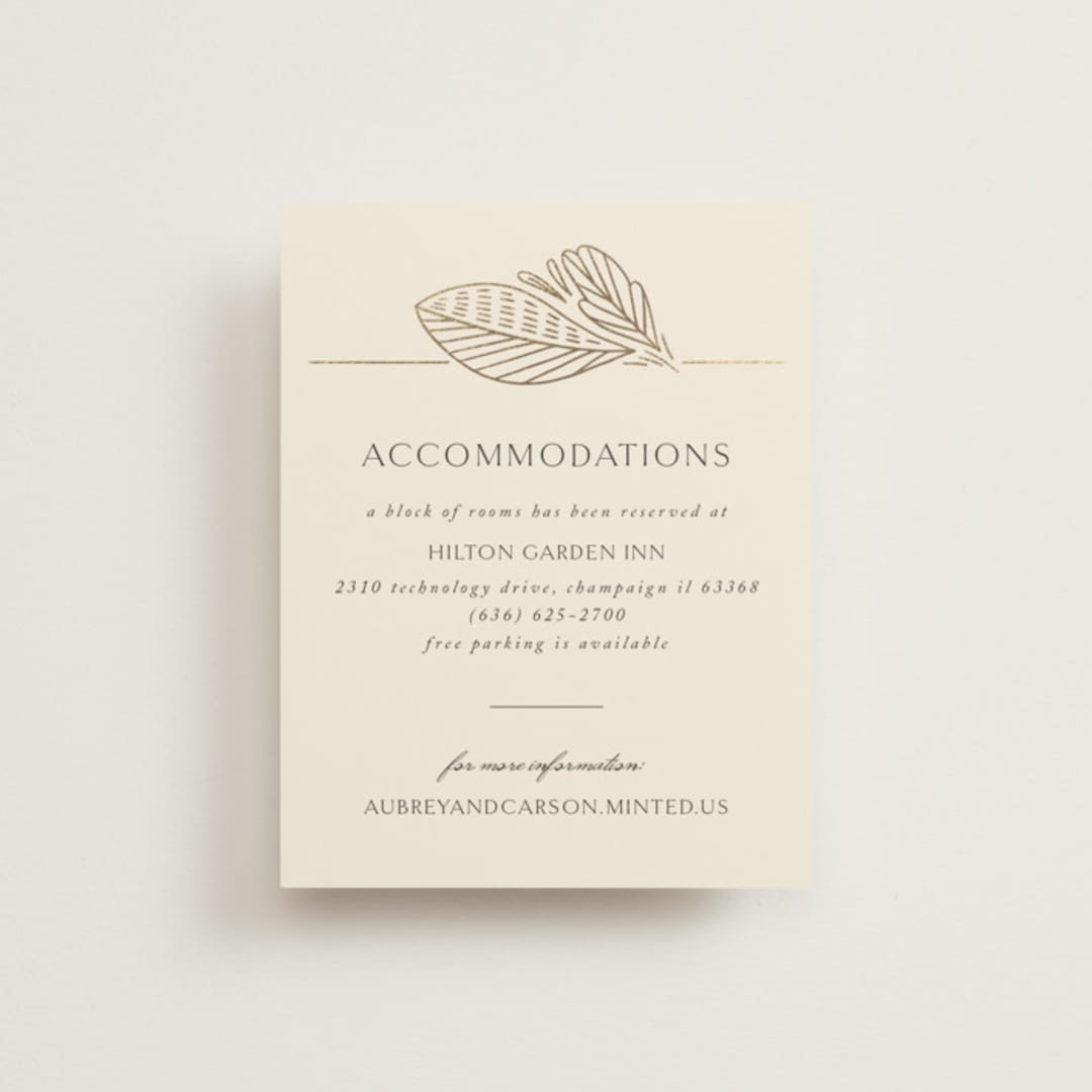 "Royalty" - Direction Cards in Cream by Jen Owens - Front