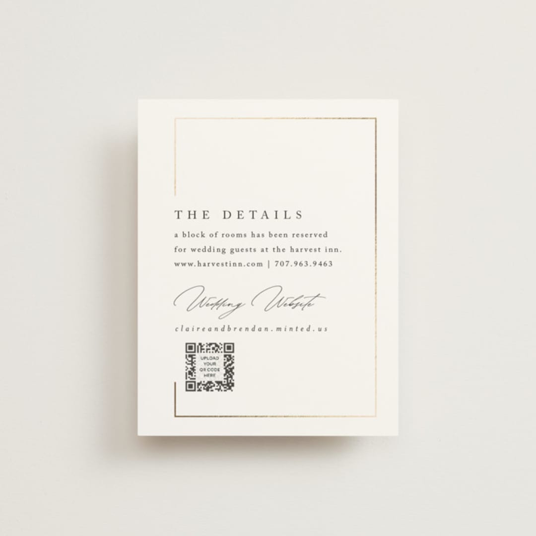 "Gilded Border" - Direction Cards in Silk by Kelly Schmidt - Front