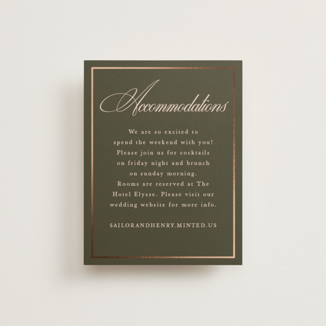 "Playbill" - Direction Cards in Midnight Forest by Morgan Kendall - Front