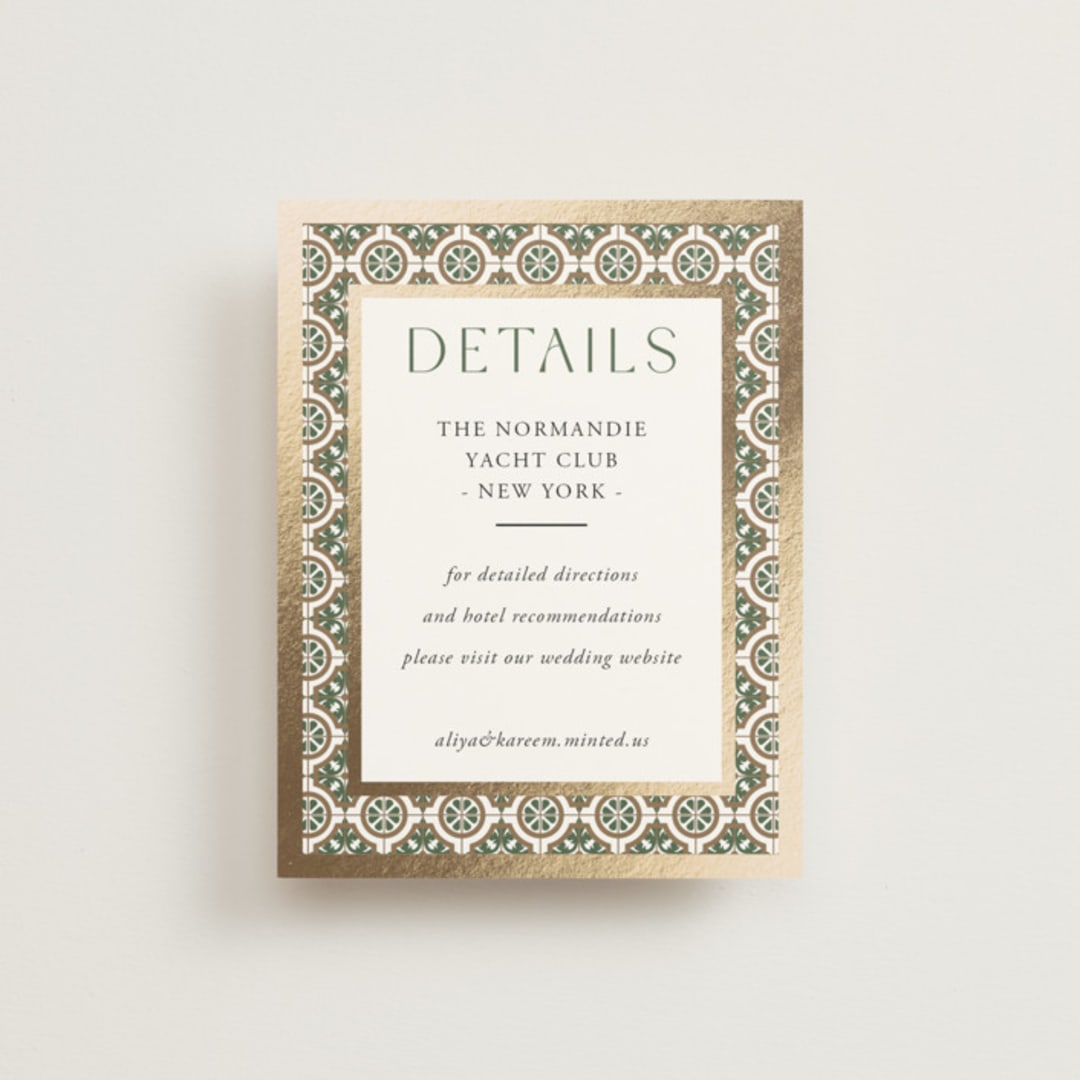 "Kareem" - Direction Cards in Evergreen by Oma N. Ramkhelawan - Front