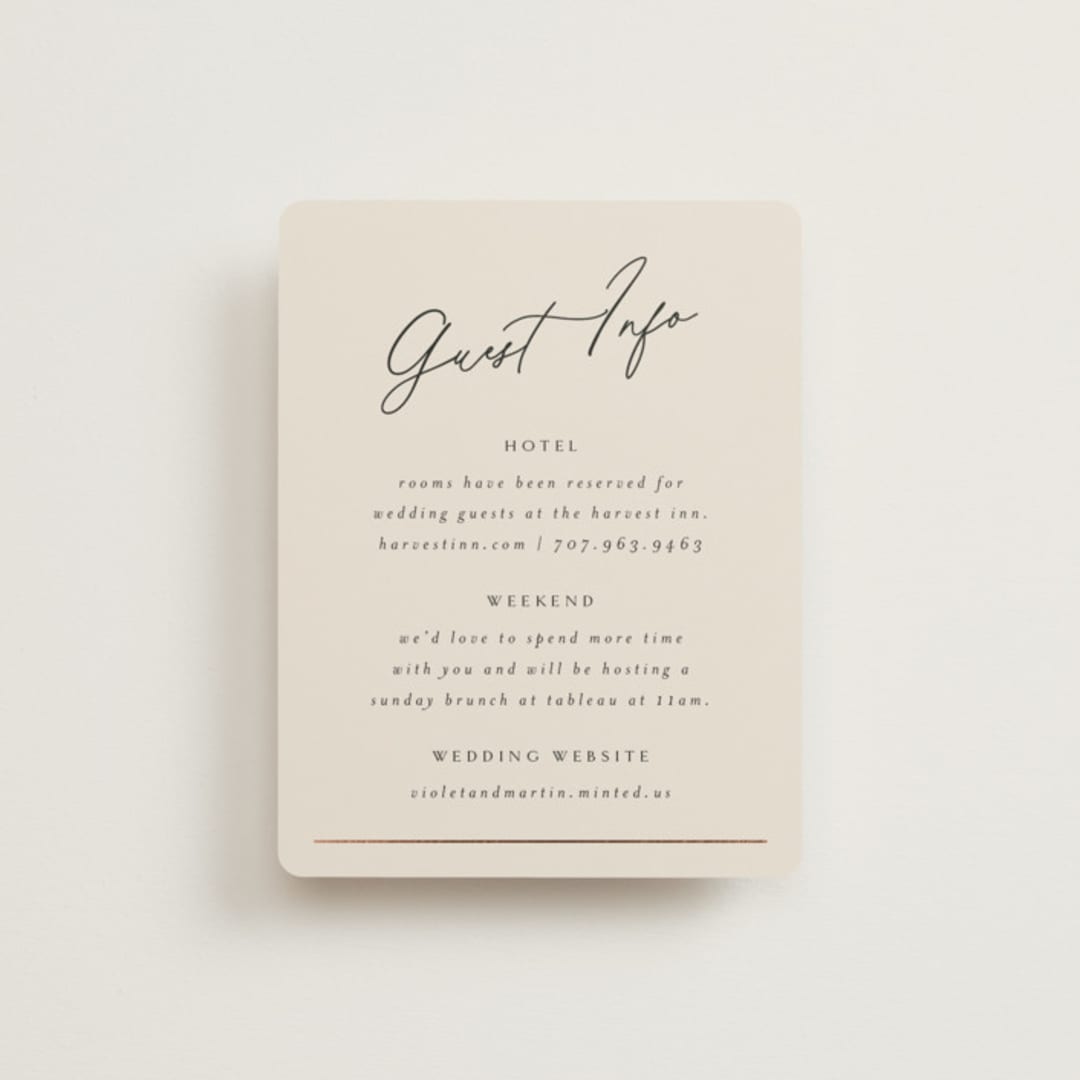 "Encircled Love" - Direction Cards in Taupe by Kelly Schmidt - Front