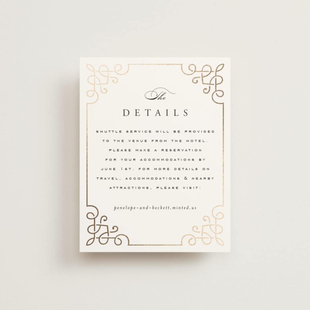 "Intertwined" - Direction Cards in Pearl by Janean Hinger - Front