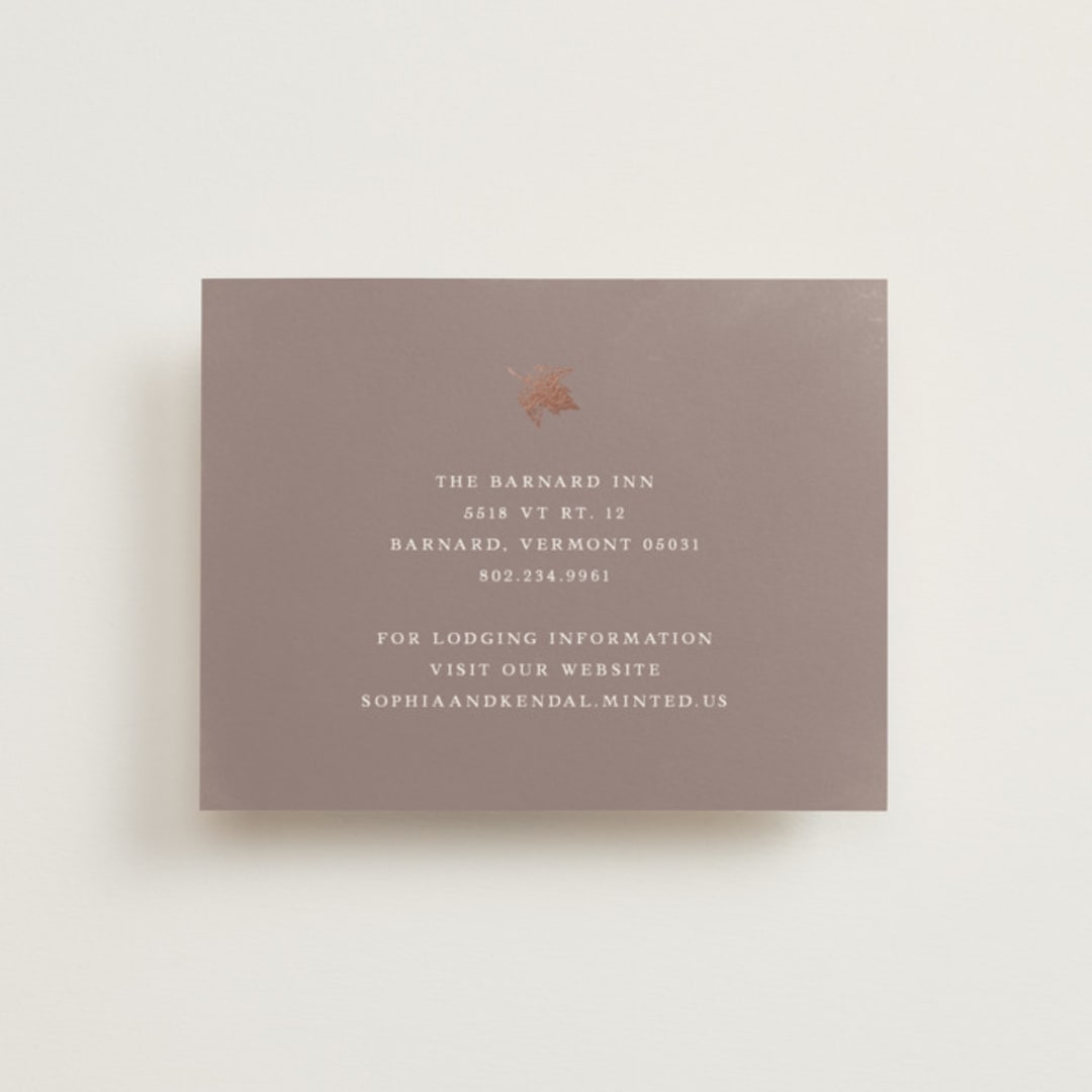 "autumne" - Direction Cards in Maple by Lori Wemple - Front