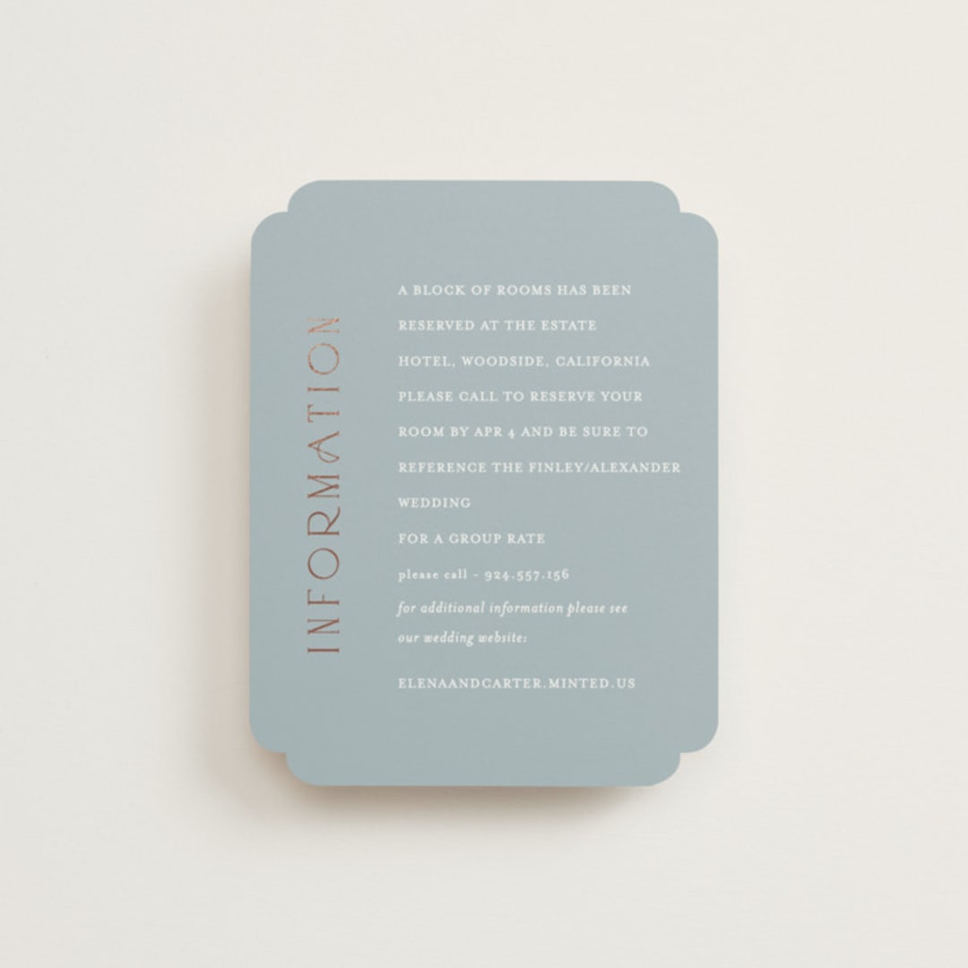 "Gilded Edge" - Direction Cards in Provincial by Angela Thompson - Front
