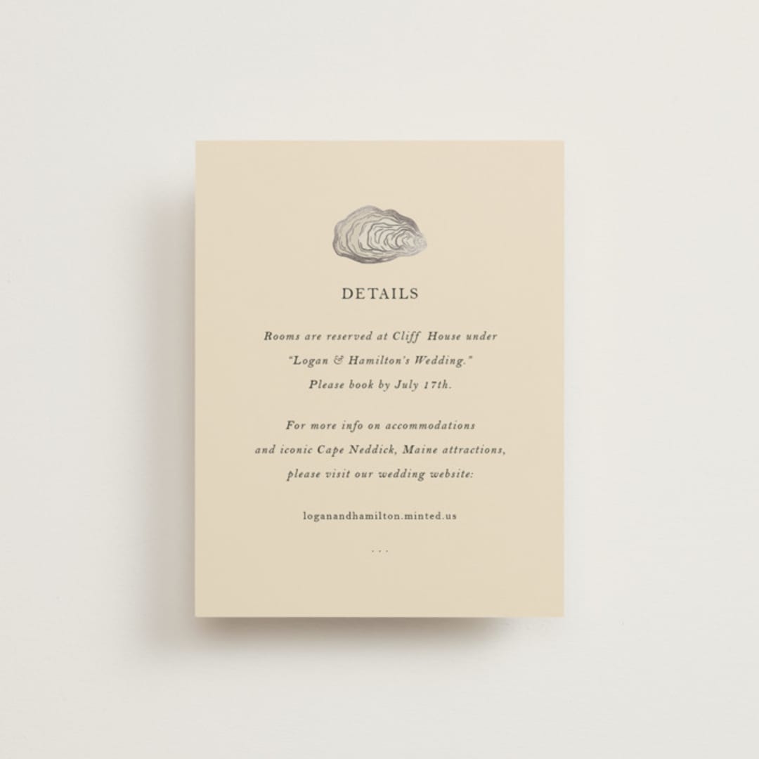 "Cove" - Direction Cards in Sand by Jennifer Lew - Front