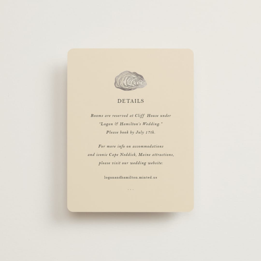 "Cove" - Direction Cards in Sand by Jennifer Lew - Front