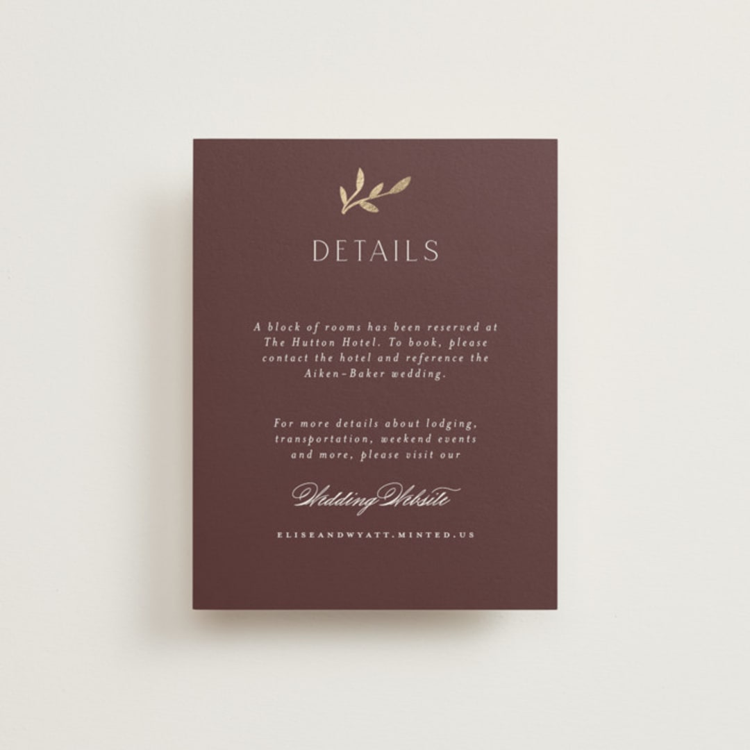 "Scallop Monogram" - Direction Cards in Rose Quartz by Emily Betts - Front