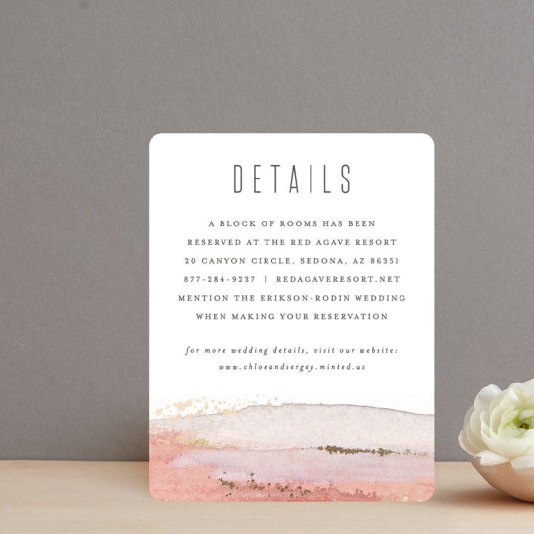 "Painted Desert" - Direction Cards in Sandstone by Hooray Creative - Front