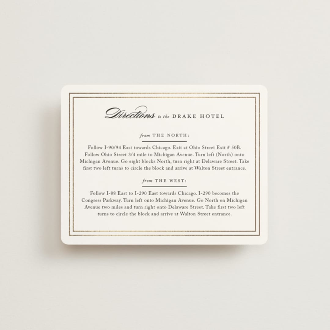 "Eloquence" - Direction Cards in Snow by Kimberly FitzSimons - Front