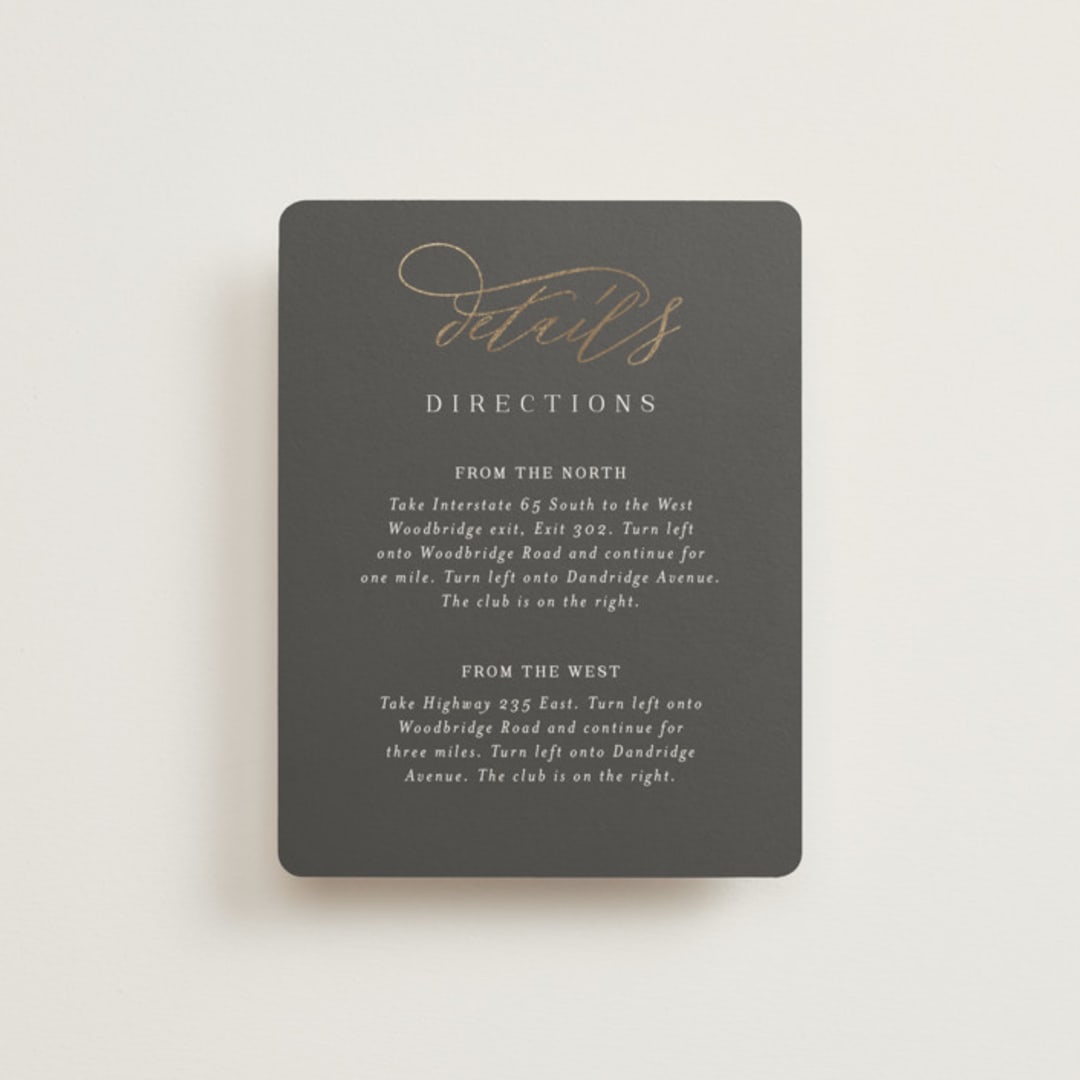 "Over Monogram" - Direction Cards in Stormy by Jessica Williams - Front